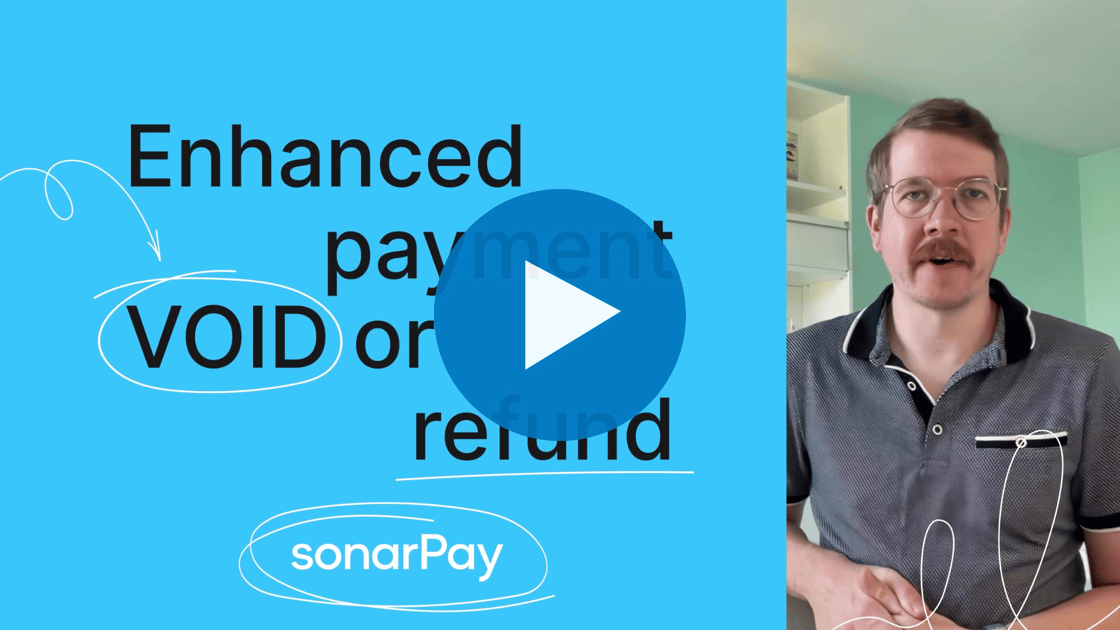 Void payment enhancement to sonarPay